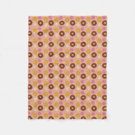 Zoete Donuts Dekent Fleece Deken