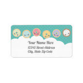 Zoete donuts etiket (Voorkant)