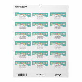 Zoete donuts etiket (Full Sheet)