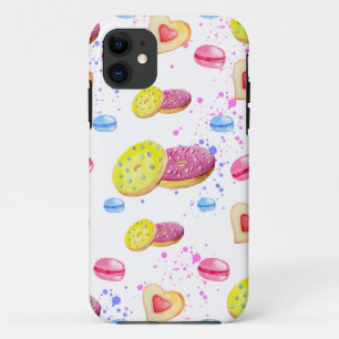 Zoete donuts met kleurrijk glazen patroon Case-Mate iPhone case