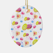 Zoete donuts met kleurrijke glazen keramisch ornament (Rechts)