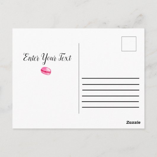 Zoete donuts met kleurrijke glazuur keramiek ornam briefkaart (Achterkant)