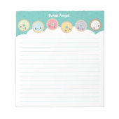 Zoete donuts notitieblok (Voorkant)