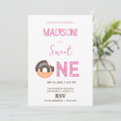 zoete donuts, regenboogkleuren, zoete eerste verja kaart (Staand voorkant)