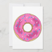 zoete donuts, regenboogkleuren, zoete eerste verja kaart (Achterkant)