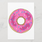 zoete donuts, regenboogkleuren, zoete eerste verja kaart (Achterkant)