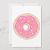 zoete donuts, regenboogkleuren, zoete eerste verja kaart (Achterkant)