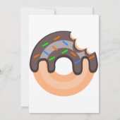 zoete donuts, regenboogkleuren, zoete eerste verja kaart (Achterkant)
