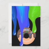 zoete donuts, regenboogkleuren, zoete eerste verja kaart (Achterkant)