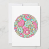 zoete donuts, regenboogkleuren, zoete eerste verja kaart (Achterkant)