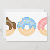 Zoete donuts, roze gouden babycadeau kaart (Achterkant)