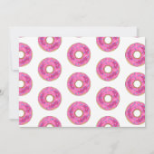 Zoete donuts, roze gouden babycadeau kaart (Achterkant)