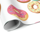 Zoete Donuts Serie Ontwerp 3 Cadeaupapier (Rol Hoek)