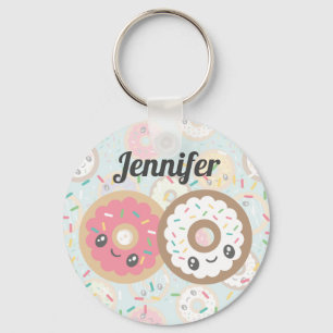 Zoete donuts sleutelhanger