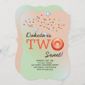 Zoete Donuts Verjaardag Kaart (Voorkant / Achterkant)