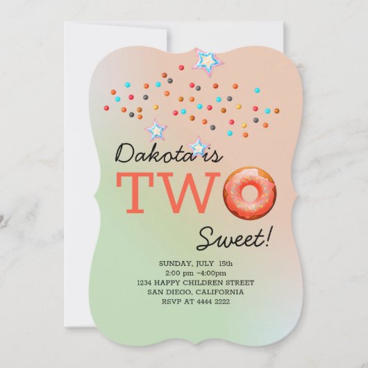 Zoete Donuts Verjaardag Kaart (Voorkant)