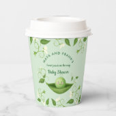 Zoete doperwt in een pod-Baby shower papierbekertj Papieren Bekers (Achterkant)