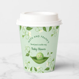Zoete doperwt in een pod-Baby shower papierbekertj Papieren Bekers