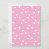 Zoete Drijven Hartjes Baby Shower Kaart (Achterkant)