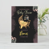 Zoete Dromen Baby Shower Uitnodiging – #CribDInvit (Staand voorkant)