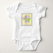 Zoete Dromen Babywagen Lavendel Monogram Romper (Voorkant)