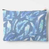 zoete dromen - blauwe aquarel veren : etui (Achterkant)
