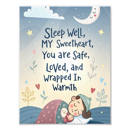 Zoete Dromen Cozy Kids Poster (Voorkant)