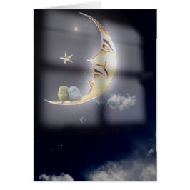 Zoete dromen en goede nacht slapen vogels kaart