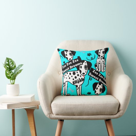 Zoete dromen hond kussen (Stoel)