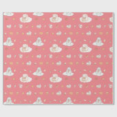 Zoete dromen in de hemel cadeaupapier (Vlak)