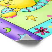 Zoete Dromen Kat Poster (Hoek)