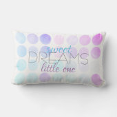 zoete dromen kinderkamer citaat op pastel stippen kussen (Achterkant)