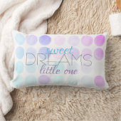 zoete dromen kinderkamer citaat op pastel stippen kussen (Deken)