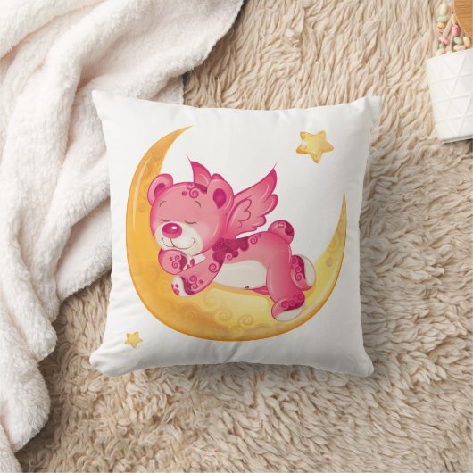 Zoete dromen met een teddybeer kussen (Deken)