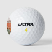 Zoete dromen (Mooie Romeinse vrouw op tijgerhuid) Golfballen (Logo)