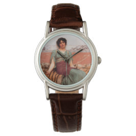 Zoete dromen (Mooie Romeinse vrouw op tijgerhuid) Horloge