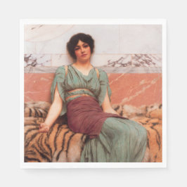 Zoete dromen (Mooie Romeinse vrouw op tijgerhuid) Servet