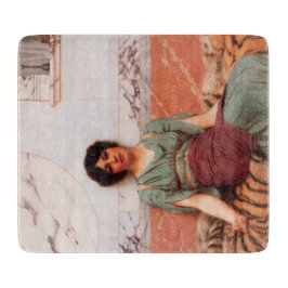 Zoete dromen (Mooie Romeinse vrouw op tijgerhuid) Snijplank