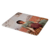 Zoete dromen (Mooie Romeinse vrouw op tijgerhuid) Snijplank (Hoek)