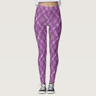 Zoete dromen rood-paarse sinusgolf tartan leggings