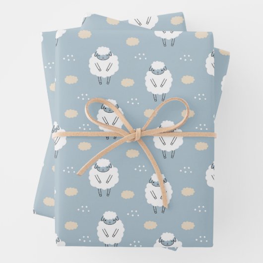 Zoete dromen tellen schapen inpakpapier vel (In situ)