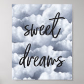 Zoete dromen - Wolken - Wall Art Poster (Voorkant)