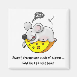 Zoete dromen zijn gemaakt van een kaakkuis. magneet