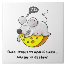 Zoete dromen zijn gemaakt van een kaakkuis. tegeltje