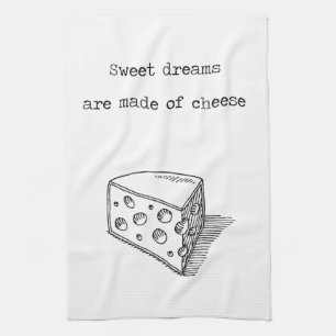 Zoete dromen zijn gemaakt van kaasdoeken. theedoek