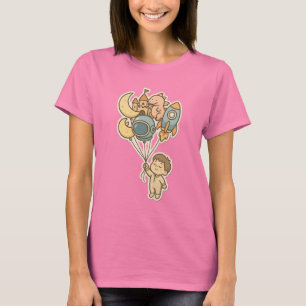Zoete Droom Fantasie Ballonnen – Schattige Kinder  T-shirt