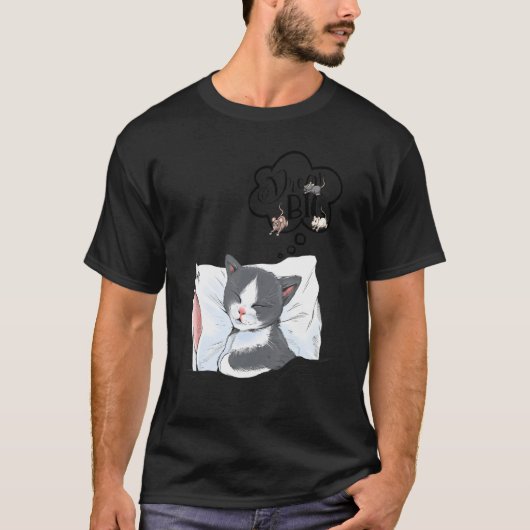 Zoete Droom Kat Idee T-shirt (Voorkant)