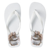 Zoete eekhoorns Dierlijke Teenslippers (Voetbed)