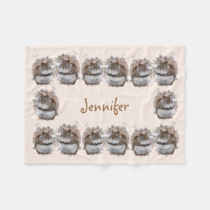 Zoete eekhoorns fleece deken