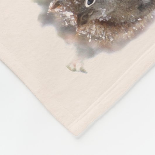 Zoete eekhoorns fleece deken (Hoek)